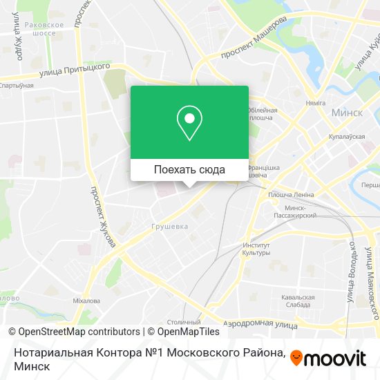 Карта Нотариальная Контора №1 Московского Района