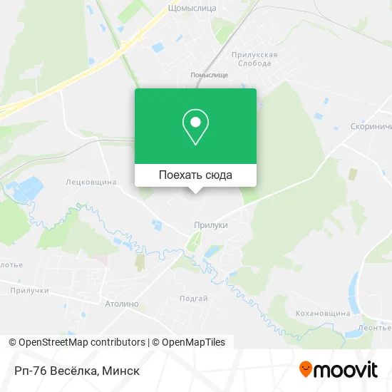 Карта Рп-76 Весёлка