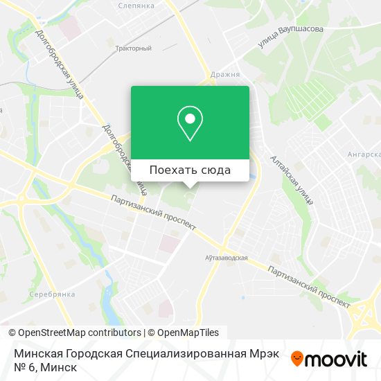 Карта Минская Городская Специализированная Мрэк № 6