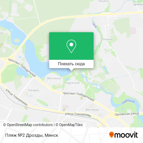 Карта Пляж №2 Дрозды