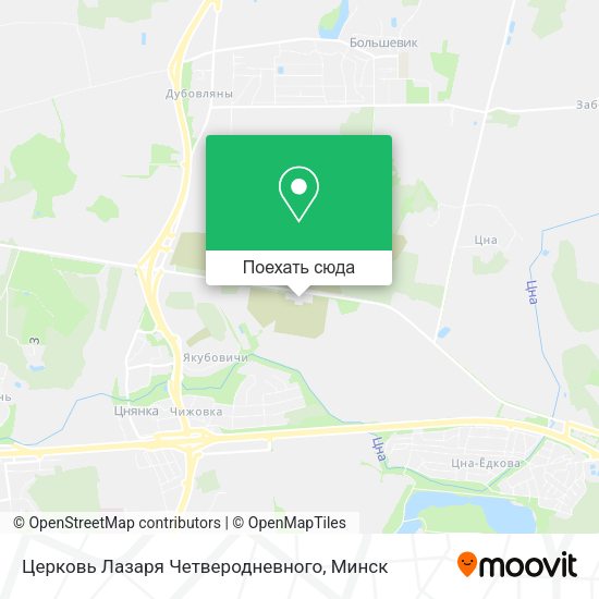 Карта Церковь Лазаря Четверодневного