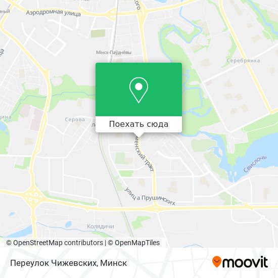 Карта Переулок Чижевских