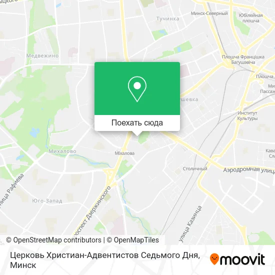 Карта Церковь Христиан-Адвентистов Седьмого Дня