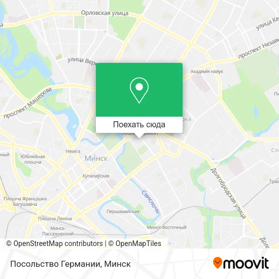 Карта Посольство Германии