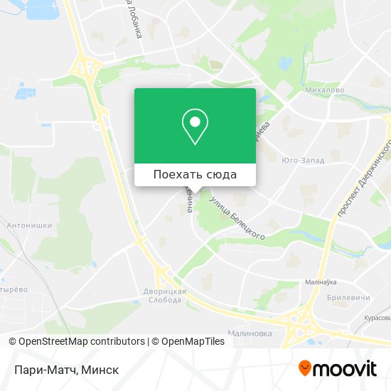 Карта Пари-Матч