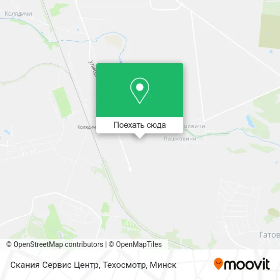 Карта Скания Сервис Центр, Техосмотр