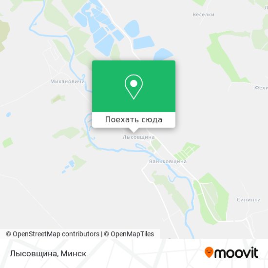 Карта Лысовщина