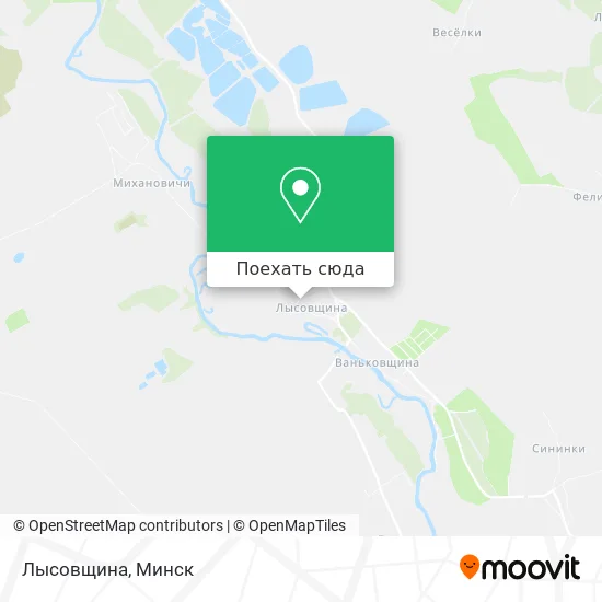 Карта Лысовщина