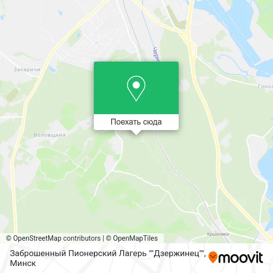 Карта Заброшенный Пионерский Лагерь ""Дзержинец""