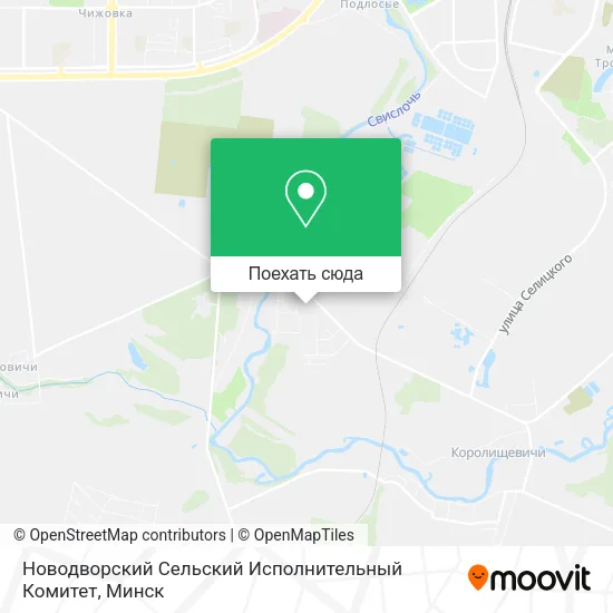 Карта Новодворский Сельский Исполнительный Комитет