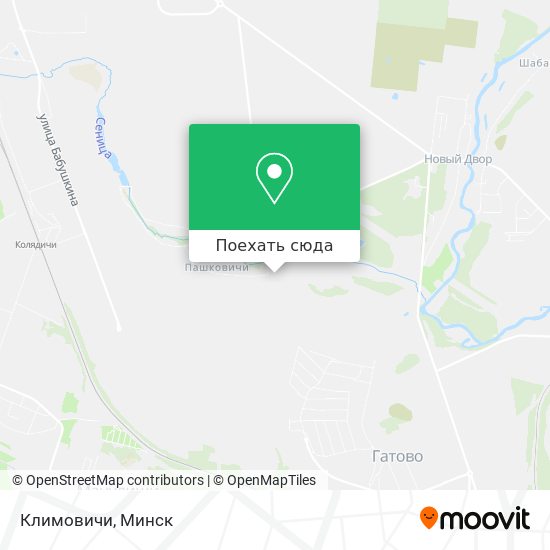 Карта Климовичи