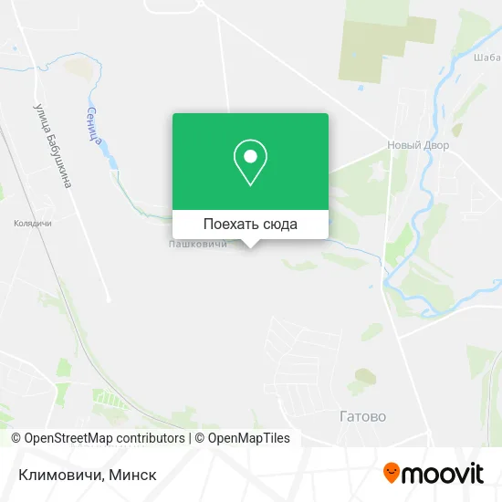 Карта Климовичи