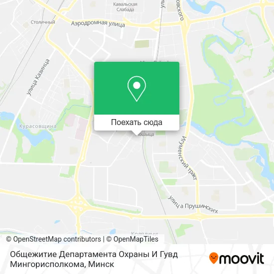 Карта Общежитие Департамента Охраны И Гувд Мингорисполкома