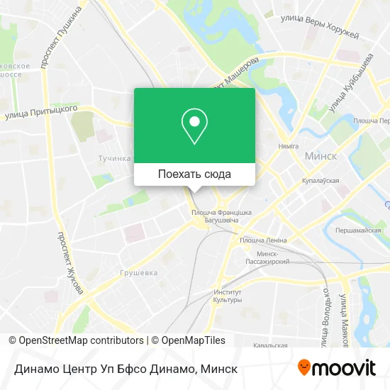 Карта Динамо Центр Уп Бфсо Динамо