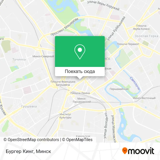 Карта Бургер Кинг