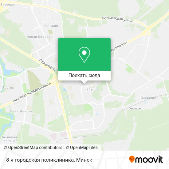 Карта 8-я городская поликлиника
