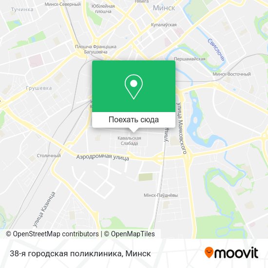 Карта 38-я городская поликлиника