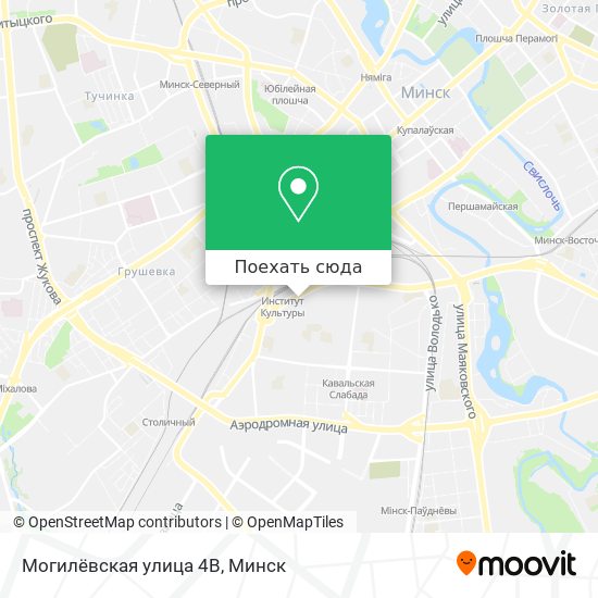 Карта Могилёвская улица 4В