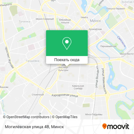 Карта Могилёвская улица 4В