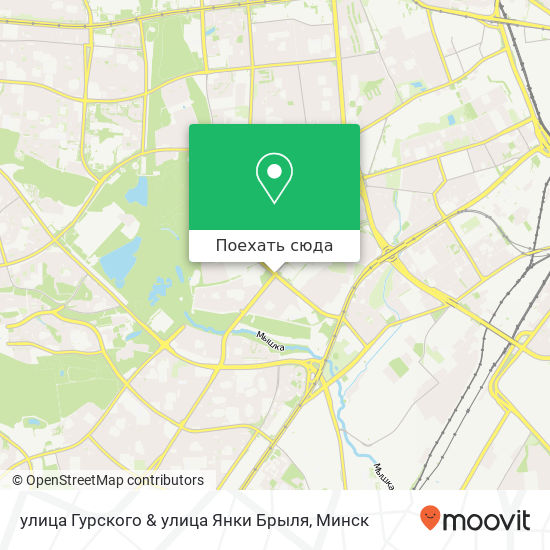 Карта улица Гурского & улица Янки Брыля