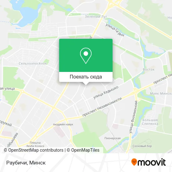 Карта Раубичи