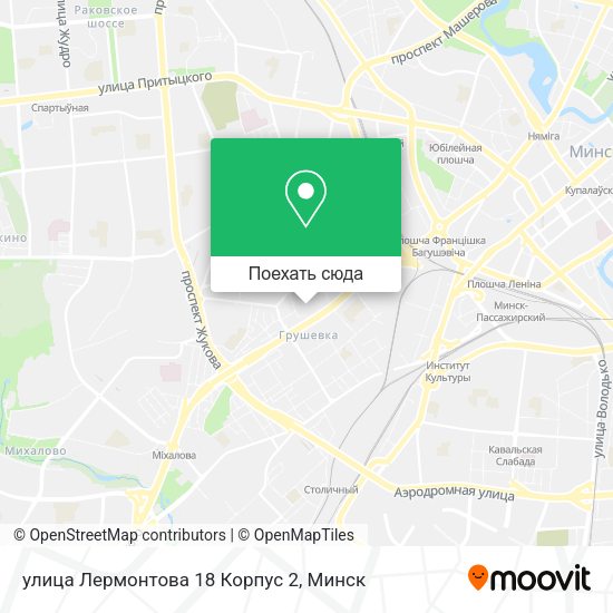 Карта улица Лермонтова 18 Корпус 2