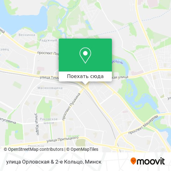 Карта улица Орловская & 2-е Кольцо
