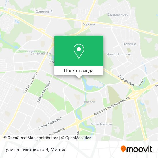 Карта улица Тикоцкого 9