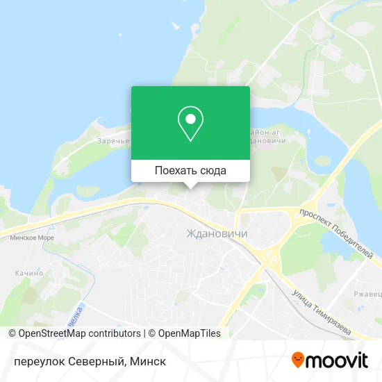 Карта переулок Северный