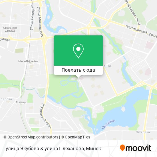Карта улица Якубова & улица Плеханова