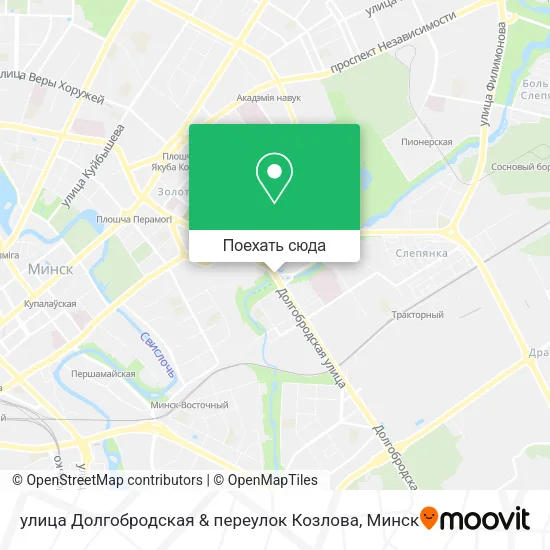 Карта улица Долгобродская & переулок Козлова
