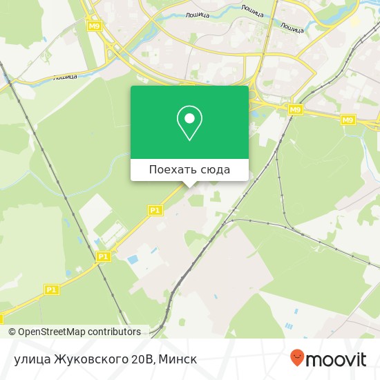 Карта улица Жуковского 20В