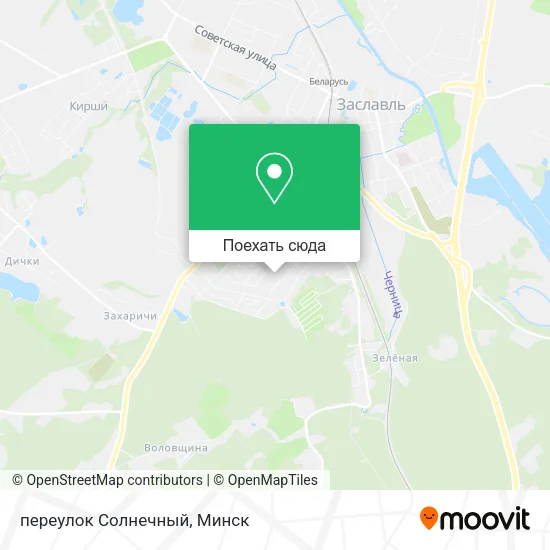 Карта переулок Солнечный