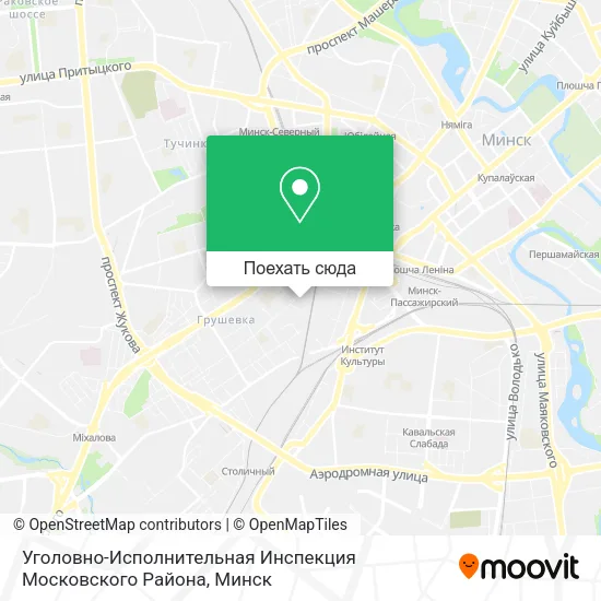 Карта Уголовно-Исполнительная  Инспекция Московского Района