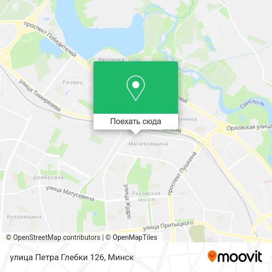 Карта улица Петра Глебки 126