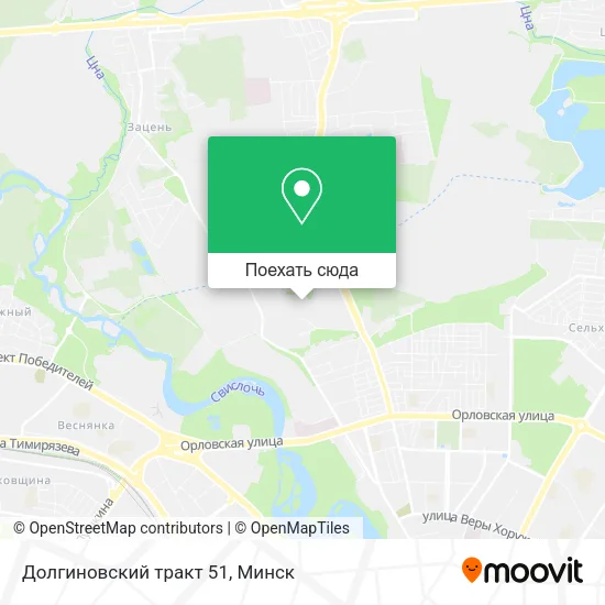 Карта Долгиновский тракт 51