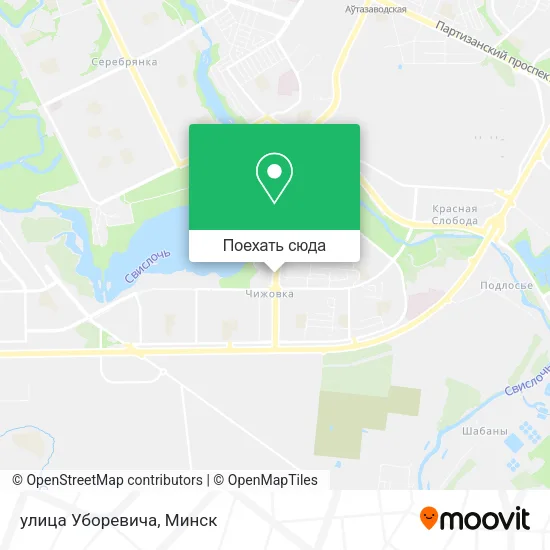 Карта улица Уборевича