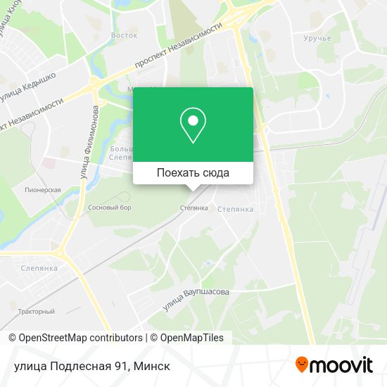 Карта улица Подлесная 91