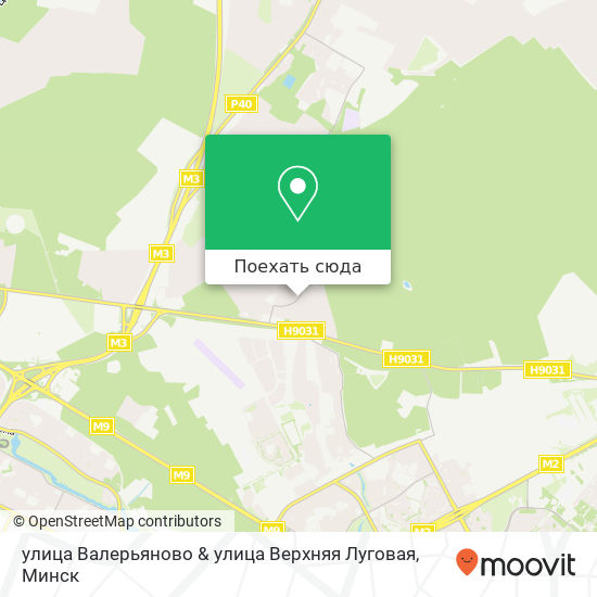 Карта улица Валерьяново & улица Верхняя Луговая