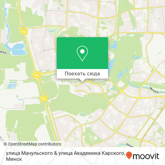Карта улица Мачульского & улица Академика Карского