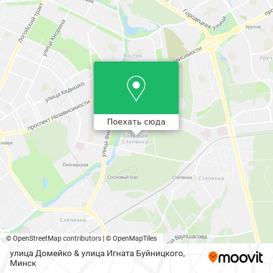 Карта улица Домейко & улица Игната Буйницкого