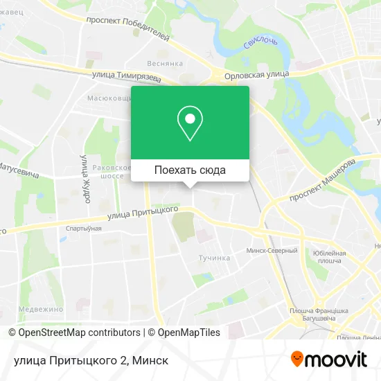 Карта улица Притыцкого 2