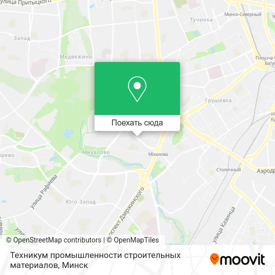 Карта Техникум промышленности строительных материалов