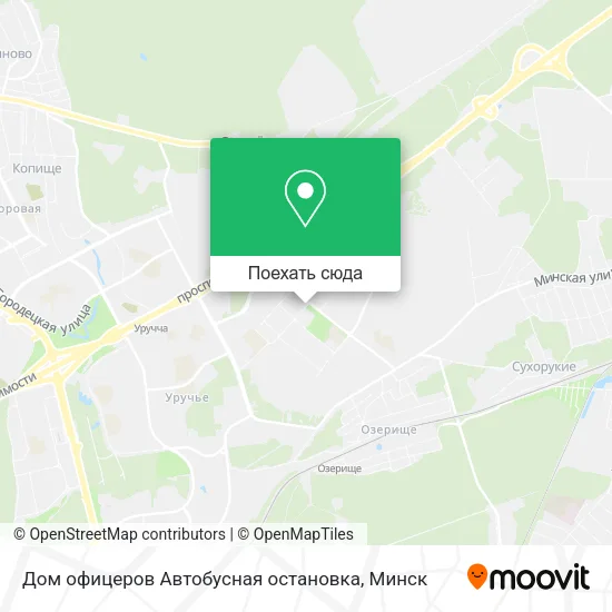 Карта Дом офицеров Автобусная остановка