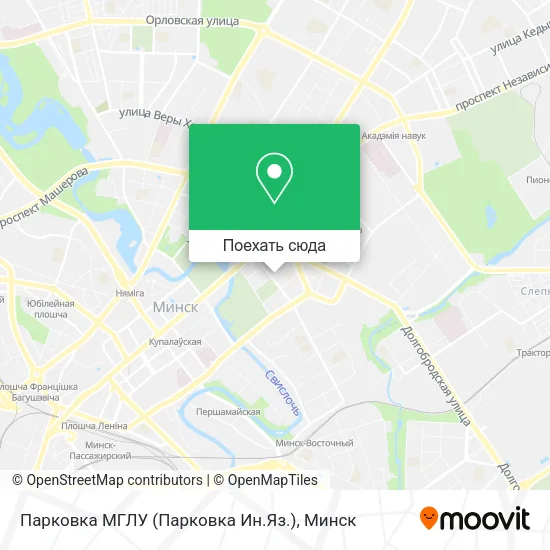 Карта Парковка МГЛУ (Парковка Ин.Яз.)