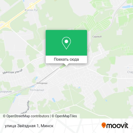 Карта улица Звёздная 1