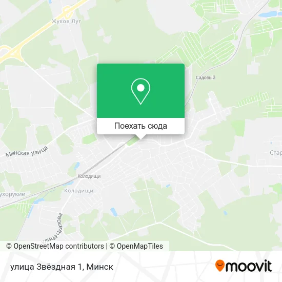 Карта улица Звёздная 1