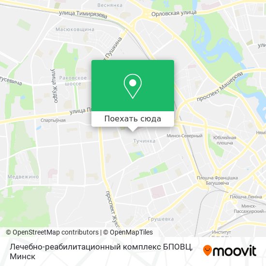 Карта Лечебно-реабилитационный комплекс БПОВЦ