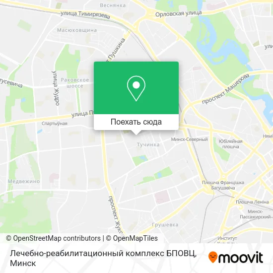 Карта Лечебно-реабилитационный комплекс БПОВЦ