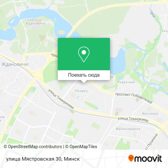 Карта улица Мястровская 30